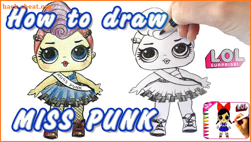 how to draw and color LOL Surprise Dolls screenshot
