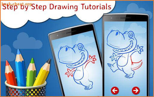 How to Draw Cartoon Dinosaurs Step by Step screenshot