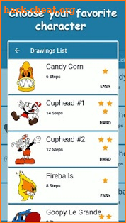How To Draw Cuphead Characters Step By Step Easy screenshot