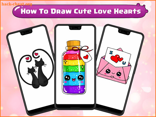 How To Draw Cute Love Hearts screenshot