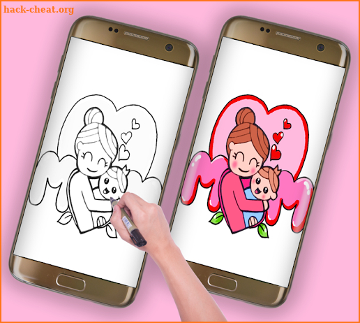 how to draw cute mom ''mother's Day'' screenshot
