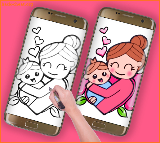 how to draw cute mom ''mother's Day'' screenshot