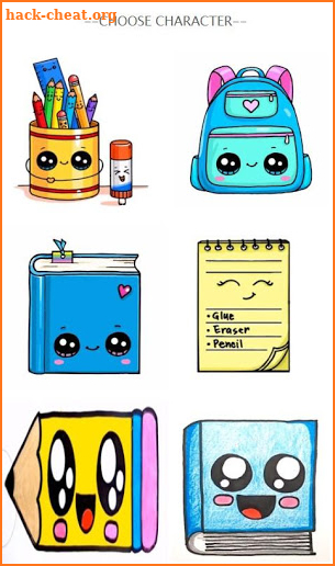 How To Draw Cute School Supplies screenshot