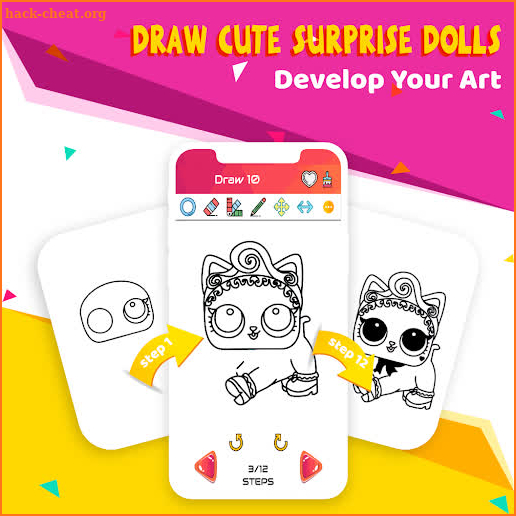 How To Draw Cute Surprise Dolls screenshot