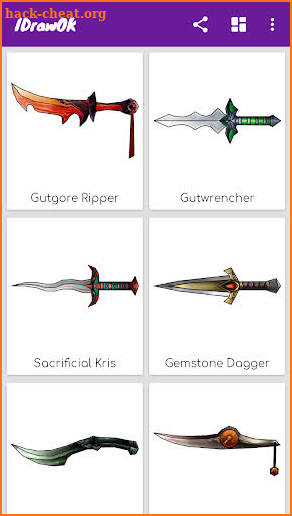 How to draw daggers (WoW) screenshot