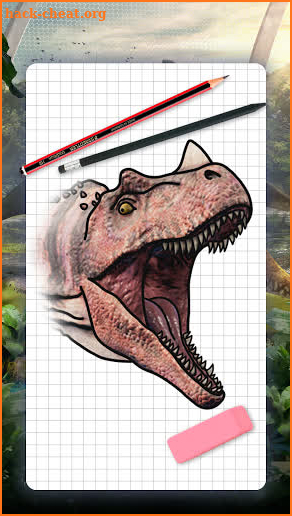 How to draw dinosaurs. Step by step lessons screenshot