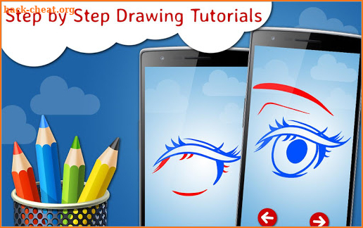 How to Draw Eyes Step by Step Drawing App screenshot