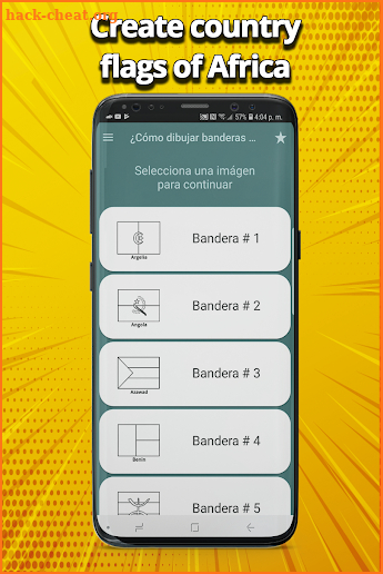 How to draw flags of Africa screenshot