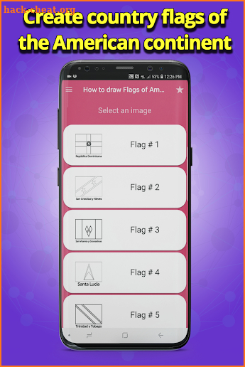 How to draw flags of America screenshot