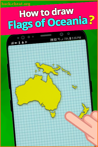 How to draw flags of Oceania screenshot