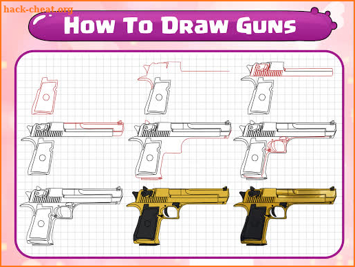 How To Draw Guns screenshot