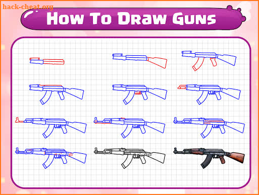 How To Draw Guns screenshot