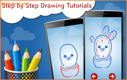 How to Draw Kawaii Step by Step Drawing App screenshot