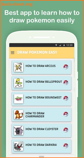 How to Draw Pokemon Step by Step Offline screenshot