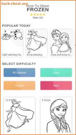 How to draw princess cute screenshot