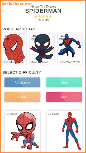 How to draw Spider Boy Easy screenshot