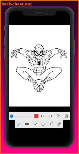 How to draw spider hero. screenshot