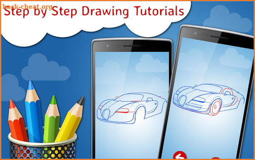 How to Draw Super Cars Step by Step Drawing App screenshot