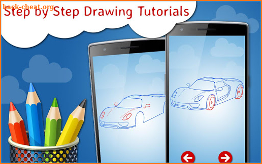 How to Draw Super Cars Step by Step Drawing App screenshot