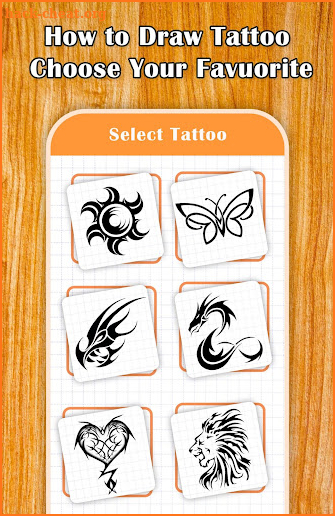 How to Draw Tattoo -Step by step screenshot