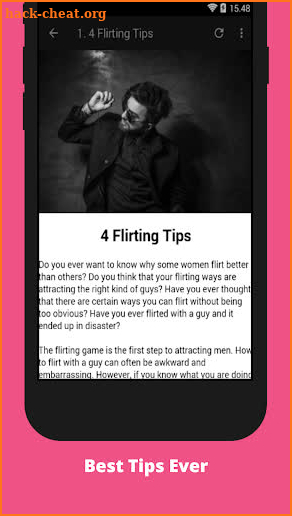 How to Flirt With a Guy Tricks screenshot