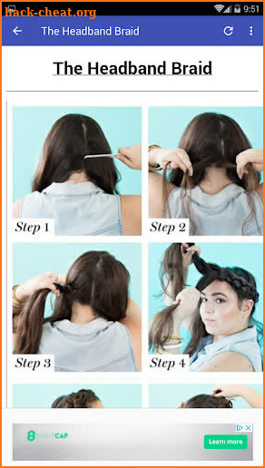 How To French Braid Your Own Hair screenshot
