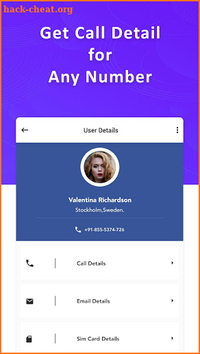 How to get call details of any number application. screenshot