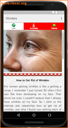 How to Get Rid of Wrinkles screenshot