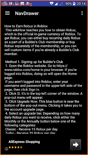 How to get robux for Roblox screenshot