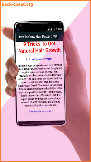 How To Grow Hair Faster : Natural Tips screenshot