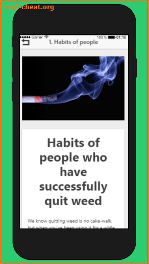 How to Quit Smoking Weed screenshot