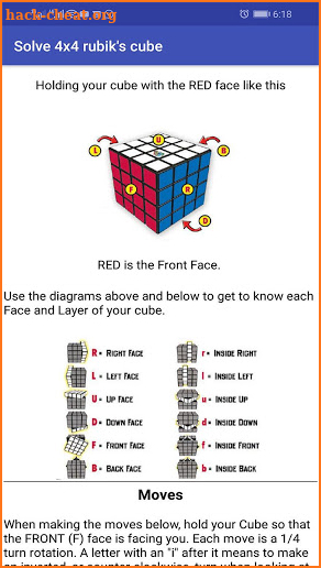How To Solve 4x4 Rubik's Cube screenshot