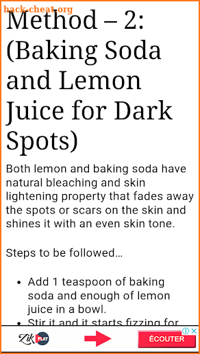 How to use Baking Soda for Dark Spots screenshot