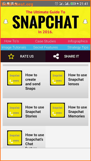 How To Use SnapChat-2018 screenshot