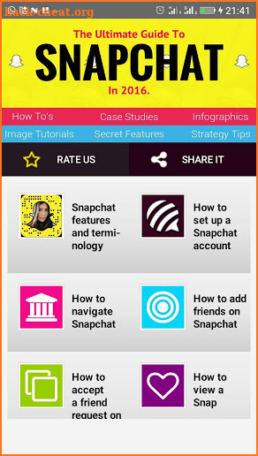 How To Use SnapChat-2018 screenshot