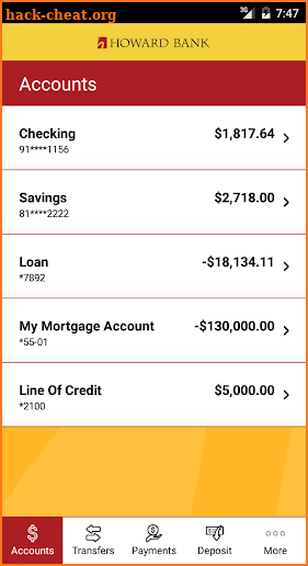 Howard Bank Mobile Banking screenshot
