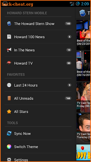 Howard Stern Mobile screenshot