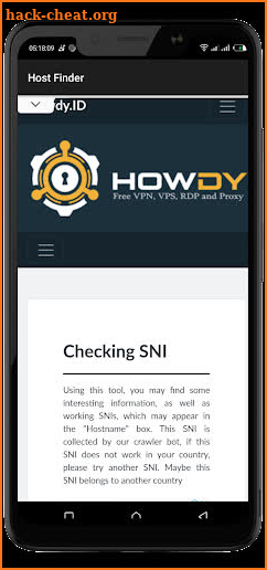 Howdy Host Finder - Find SNI Hosts screenshot
