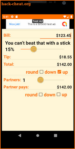Howdy Tip Calculator screenshot