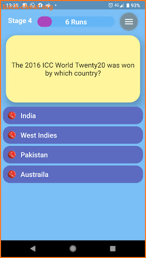 Howzat - Cricket Quiz screenshot