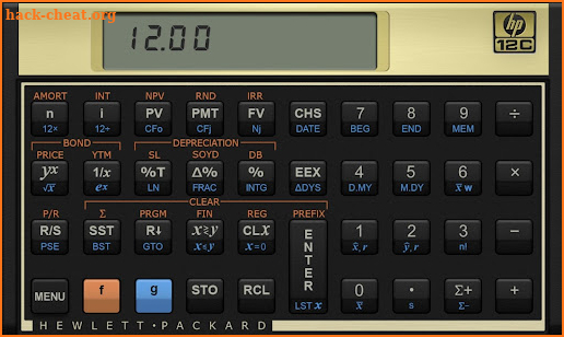 HP 12c Financial Calculator screenshot