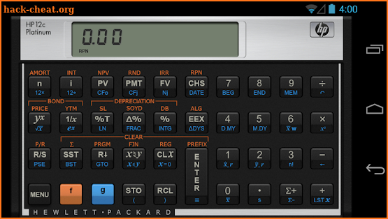HP 12C Platinum Calculator screenshot