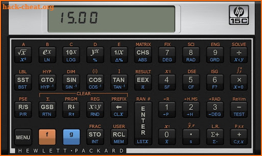 HP 15c Scientific Calculator screenshot