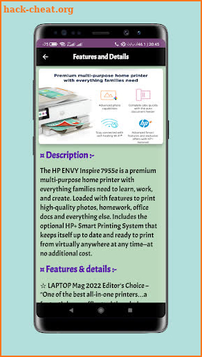 hp envy printer guide screenshot