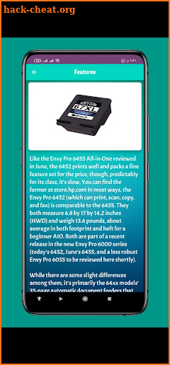 HP Envy Pro 6458 guide screenshot