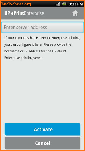 HP ePrint Enterprise (service) screenshot