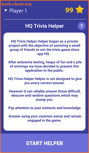 HQ Trivia Helper screenshot