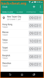 HTC Clock screenshot