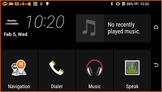 HTC MirrorLink screenshot