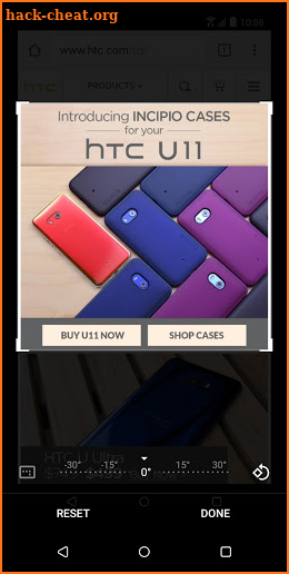 HTC Screen capture tool screenshot